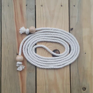 Cream Cord Beaded Belt - Bracelet, Summer Dress Knot Women Utility Rope Belt - Picture 1 of 11