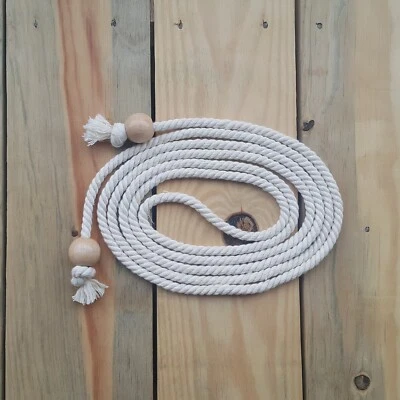 Cinturón con Cuentas de Cordón Crema - Pulsera, Vestido de Verano Nudo Mujeres Cinturón de Cuerda Utilitario Foto 1 de 4