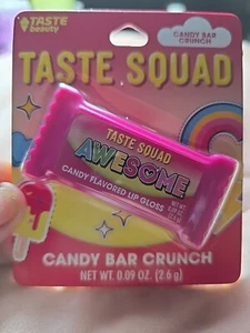 Taste Squad Awesome Candy Flavored Lip Gloss. 1.5 gm. Candy Bar Crunch. - Picture 1 of 4