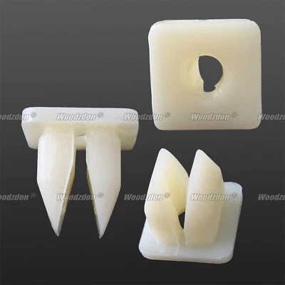 50 Headlight & Grille Nut #10 Screw Grommet Nylon Clip For Toyota For Mitsubishi - image 1 of 3