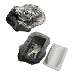 Verstecktes Fach Ersatzschlüssel Fake Rock Geheimversteck Safe Behälter Aufbewahrung - Bild 1 von 6