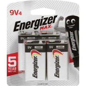 Energizer Max 9V Batteries - 4 Pack - Picture 1 of 1