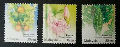 *FREE SHIP Malaysia Rare Vegetables 2007 Plant Fruit Flower Food (stamp) MNH - Image 1 of 4