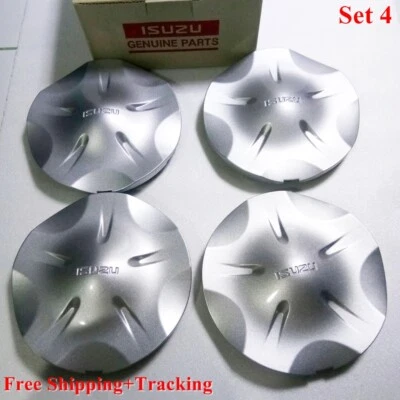 Hub Center Cap ISUZU D-Max V-cross 17" Set 4X Genuine Cover Wheel PICK-UP Silver - Image 1 of 4