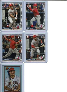 2019 Bowman Baseball Los Angeles Angels Team Set (4) Base Cards + Trout + - Imagen 1 de 1
