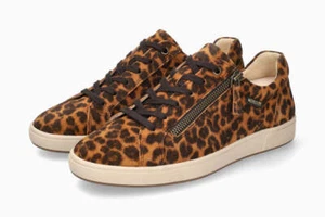 Zapatillas deportivas Mephisto Nikita 1 Leopardo 758 para mujer con cremallera lateral cómodas con cordones - Imagen 1 de 4