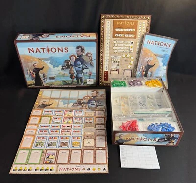 NATIONS  BOARD GAME LAUTOPELIT.FI ASMODEE LIGHTLY USED COMPLETE & ORGANIZER - Image 1 of 4