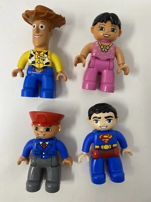 Lego Duplo Disney 3 Minifigures Toy Story Woody Circus Performer DC Superman - Image 1 of 4