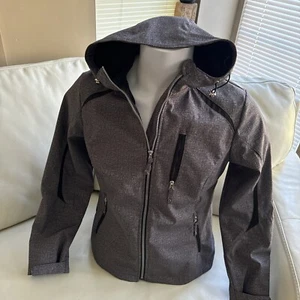 Below Zero by Rothschild Womens Gray Hooded Winter Jacket 38843 Large - Picture 1 of 8