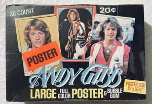 Andy Gibb (The Bee Gees) Scatola di cera (poster!) (Donruss 1977) (Scatola piena 36x) +COA - Foto 1 di 6