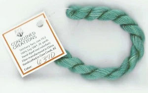 Silk Hand-Dyed Thread 30 Yd Conjoined Creations BlueGreen 637D Cross Stitch - Picture 1 of 2