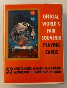 Vintage Official World's Fair Souvenir Playing Cards - Full Mint Set! - Bild 1 von 2