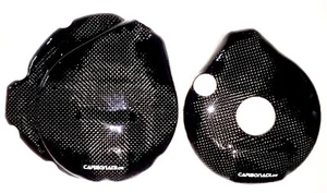 YAMAHA TDM850 TRX850 2x COUVERCLE D'EMBRAYAGE CARBONE PROTECTION MOTEUR LIMA - Photo 1 sur 4