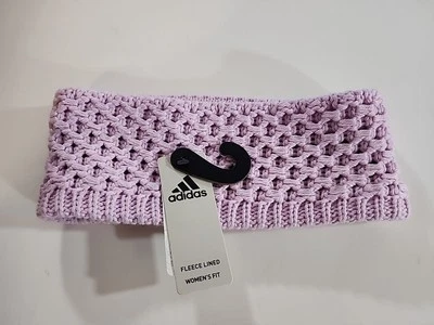 Adidas Para Mujer Crestline Tejido Vellón Forrado Diadema Orchid Fusion Púrpura OS Foto 1 de 3