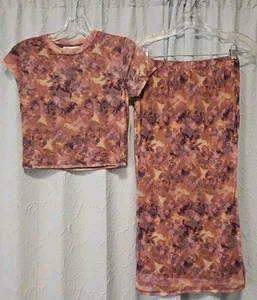 Falda Top Floral Años 90 Y2K A Juego Pequeña Retro Boho Cottagecore Nueva Con Etiquetas - Imagen 1 de 6