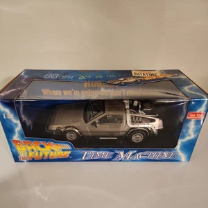 Sunstar 2711 1:18 Scale Back to the Future Delorean Time Machine  - Picture 1 of 7