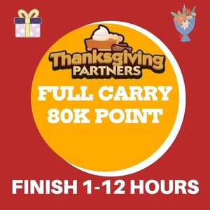 THANKSGIVING PARTNERS - MONOPOLY GO EVENT  ⚡FULL CARRY SERVICE 80K POINT ⚡ - Picture 1 of 2