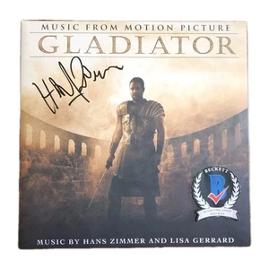 COMPOSER HANS ZIMMER SIGNED GLADIATOR VINYL SOUNDTRACK SCOTT FILM BAS COA - Picture 1 of 3