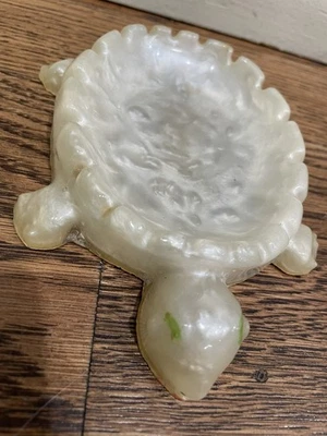 Jabonera tortuga resina vintage blanca baño océano mar playa tema Foto 1 de 3