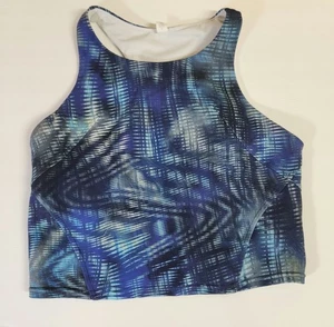 Lululemon Invigorate Crop Top Regal BH Gr. S Sport Yoga Blau Stretch Training - Bild 1 von 7