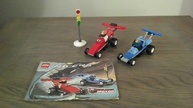LEGO Racers: Zero Hurricane and Red Blizzard (4593) 100% Complete w Minifigures