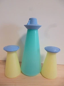 Tupperware Essig/ Öl Flasche mit Salz und Pfeffer Streuer - Vintage - Bild 1 von 4