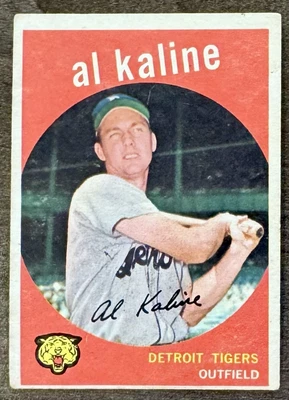 1959 Topps Baseball Card #360 AL KALINE | Detroit Tigers | HOF | GOOD/FAIR - Image 1 of 2