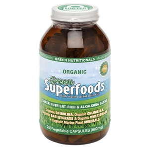 Green Nutritionals GreenSUPERFOODS 250 capsules - Vegan Vegetarian Friendly - Picture 1 of 6