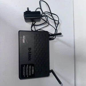 D-Link DSL-2750B Wireless N300 ADSL2+ Modem Router with Power Adapter - Picture 1 of 7