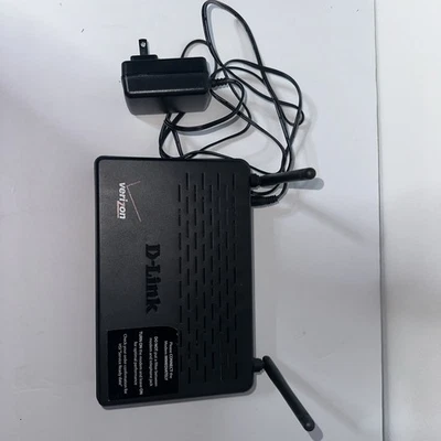 D-Link DSL-2750B Wireless N300 ADSL2+ Modem Router with Power Adapter - Image 1 of 4