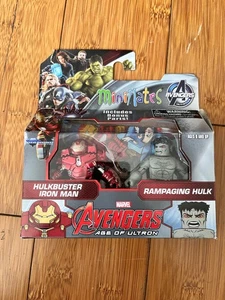 MARVEL AVENGERS MINIMATES HULKBUSTER IRON MAN & RAMPAGING HULK MINI TOY FIGURES - Picture 1 of 3