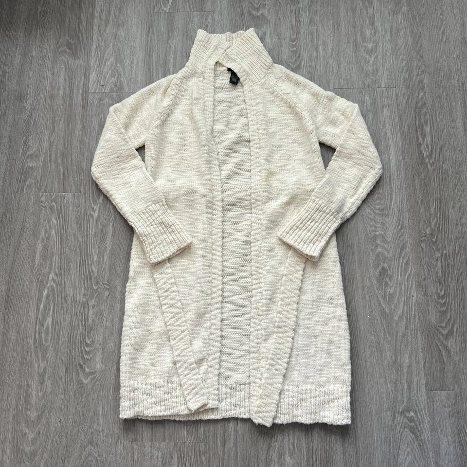 Шерстяной кремовый вязаный длинный кардиган Kenneth Cole с ремнем удобный мягкий женский размер M - Изображение 1 из 4