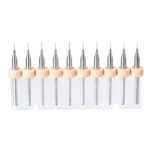 PCB Punte Trapano 0,2mm Carburo Tungsteno Utensile Rotante Gioielli 10 pz - Foto 1 di 6