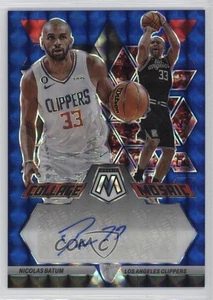 Collage de mosaico Panini 2022-23 azul Prizm/49 Nicolas Batum #CM-BAT automático - Imagen 1 de 3