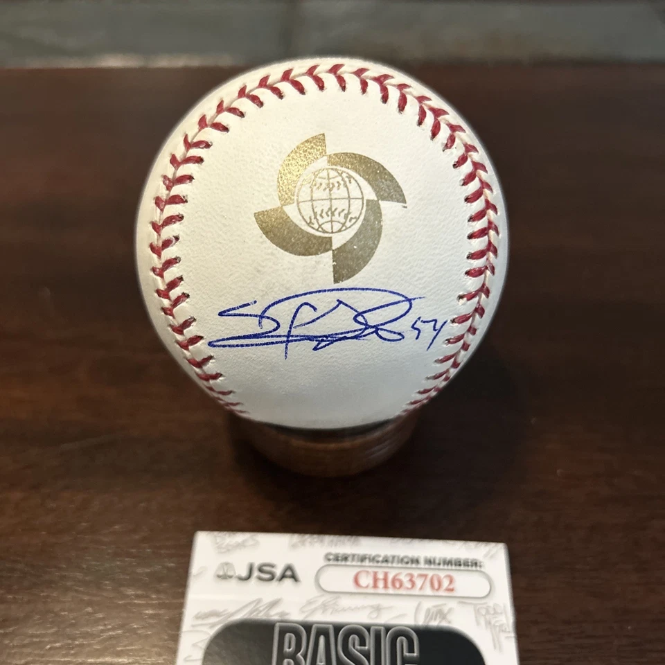 Sergio Romo Firmado NUEVO 2013 CBC Béisbol. JSA Foto 1 de 4