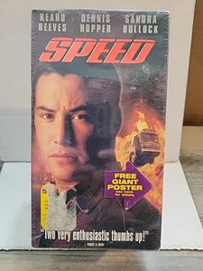 SPEED (VHS, 1994) Fox Watermarks Keanu Reeves 1st Edition Factory Sealed - Picture 1 of 5