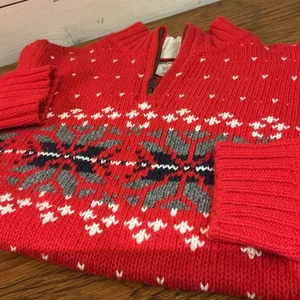 Osh Kosh B’Gosh Kids 12 Cotton Wool Blend Fair Isle Pattern Sweater Classic Prep - Picture 1 of 7
