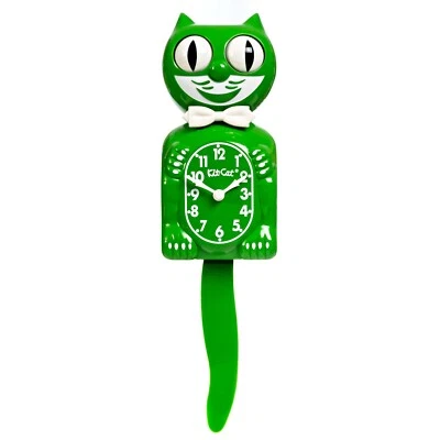 KIT RELOJ GATO CLÁSICO VERDE -Tamaño Completo - 15.5"- HECHO EN EE. UU. - Foto 1 de 4