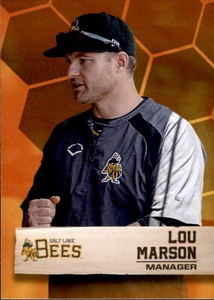 2019 Salt Lake Bees Choice #17 Lou Marson Manager - NM Baseball Card