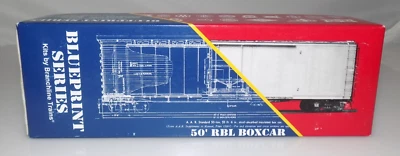 HO Trains Blueprint Series 50' Plug Door 1707 Nickel Plate Box Car #85475 Kit - Image 1 of 3
