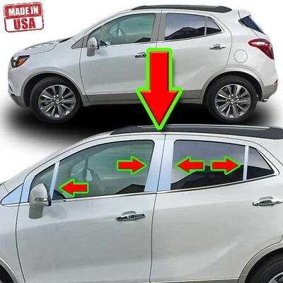 Juego de 12 piezas de cubierta de puerta con poste espejado para Buick Encore 13-19 Foto 1 de 4