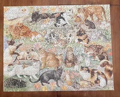 Vintage Springbok CATS CATS CATS 1000 pc Puzzle PZL6117 COMPLETE - Image 1 of 4