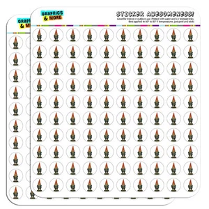 Pegatinas para manualidades de álbumes de recortes de gnomo de jardín de 0,5" - Imagen 1 de 1