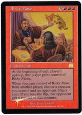 Risky Move - Onslaught Light Play Foil Magic mtg LP