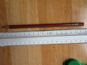 Alter Bleistift A. W. FABER-CASTELL Fabermännchen 76 gespitzt Härte 3 Namenfeld - Bild 1 von 11