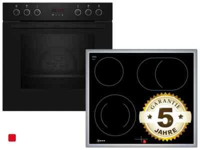 Neff EX4PB Set Pyrolyse Einbauherd E2CCG6AK0 + Glaskeramikkochfeld M16SRF0L0 - Bild 1 von 4