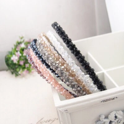Fashion Women Jewel Gems Headband Pearl Crystal Girl Ladies Headwear Accessories