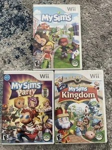 (3) Wii My Sims/My Sims Party/My Sims Kingdom (Tested) - Picture 1 of 3