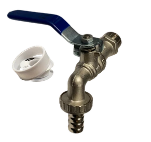 1/2" Garden Outside Outdoor Tap Hose Quarter Turn Lever - Picture 1 of 3