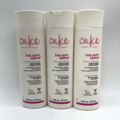 Cake The Soft Server Cream Rinse Conditioner, 10 oz. 3 Pack - Image 1 of 4